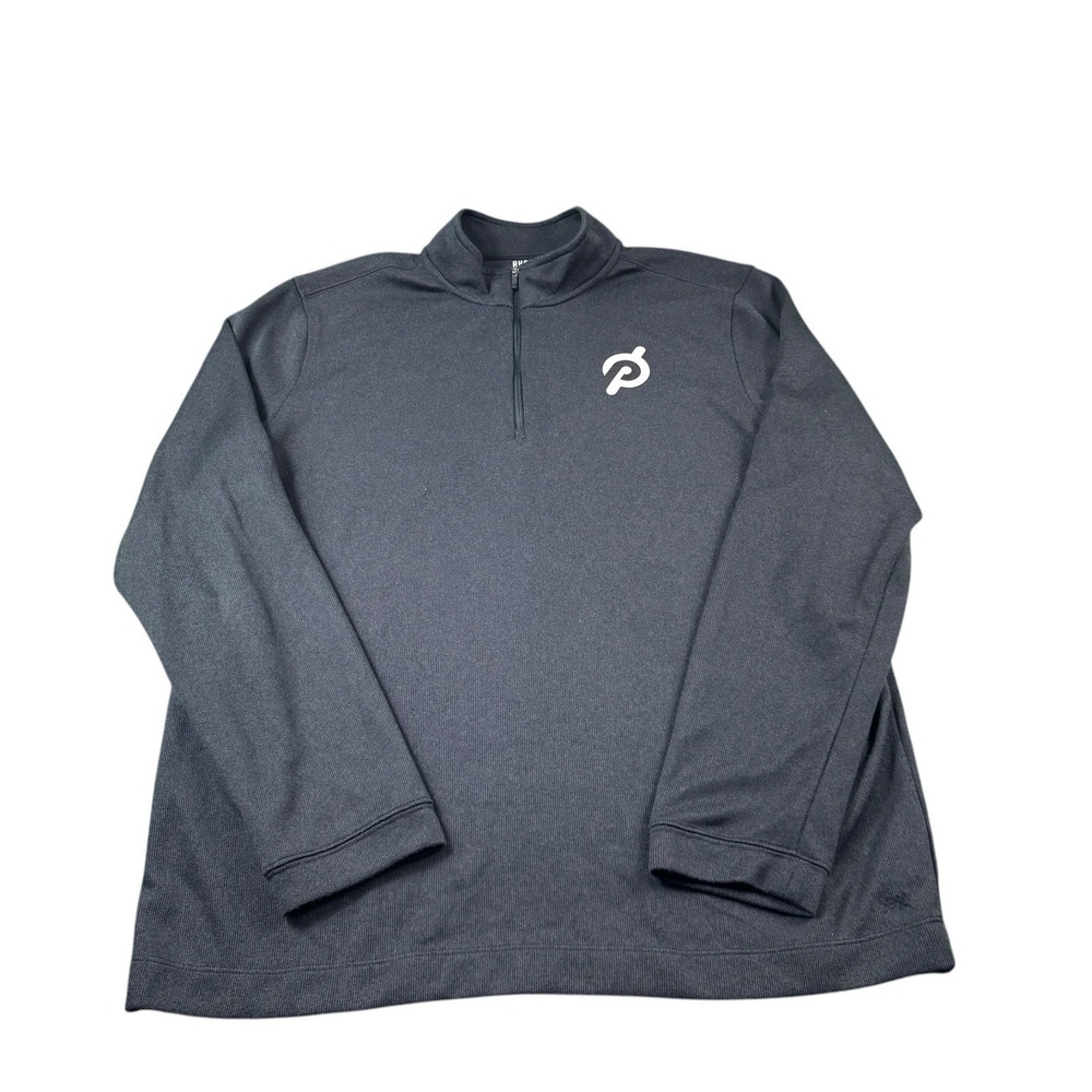 Rhone X Peloton Black Half Zip Spellout Fleece Pullover Size XL‎